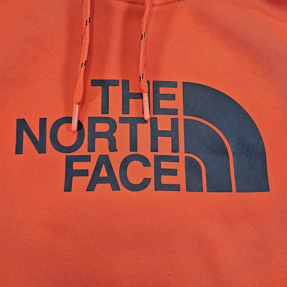 The North Face Sweatshirt Mens Small Orange Pullover Hoodie